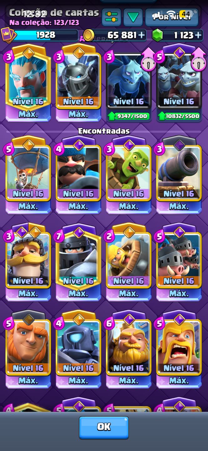Conta Clash Royale conta upaderrima