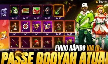 PASSE DE ELITE BOOYAH FREE FIRE RAPIDA ENTREGA VIA ID SEM ADICIONAR