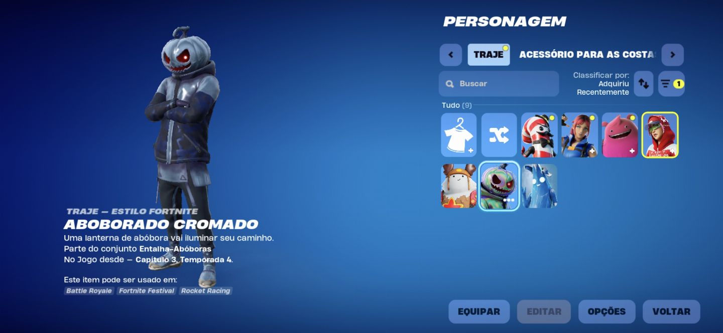 Conta de fortnite com 7 skins raras+ 800 v-bucks