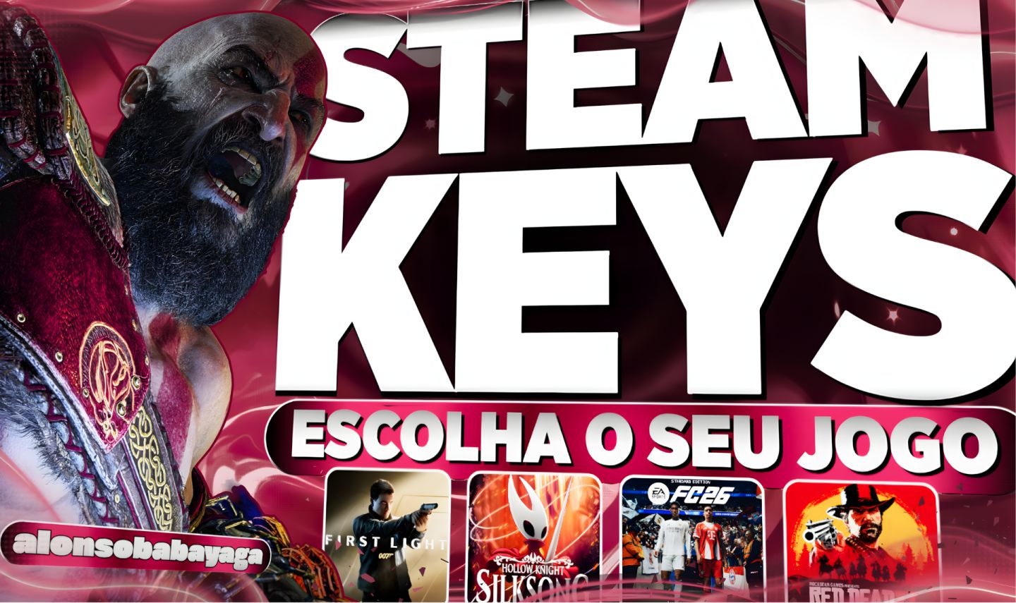 Keys Steam Originais: Escolha Seu Jogo! (NÃO É ALEATÓRIA)