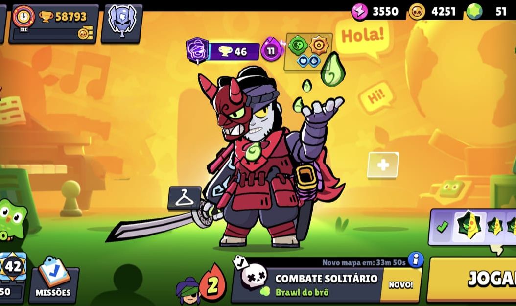 (PRA SAIR LOGO) CONTA RARA BRAWL STARS FULL (106/107) + 60K Troféus + Skins Ants
