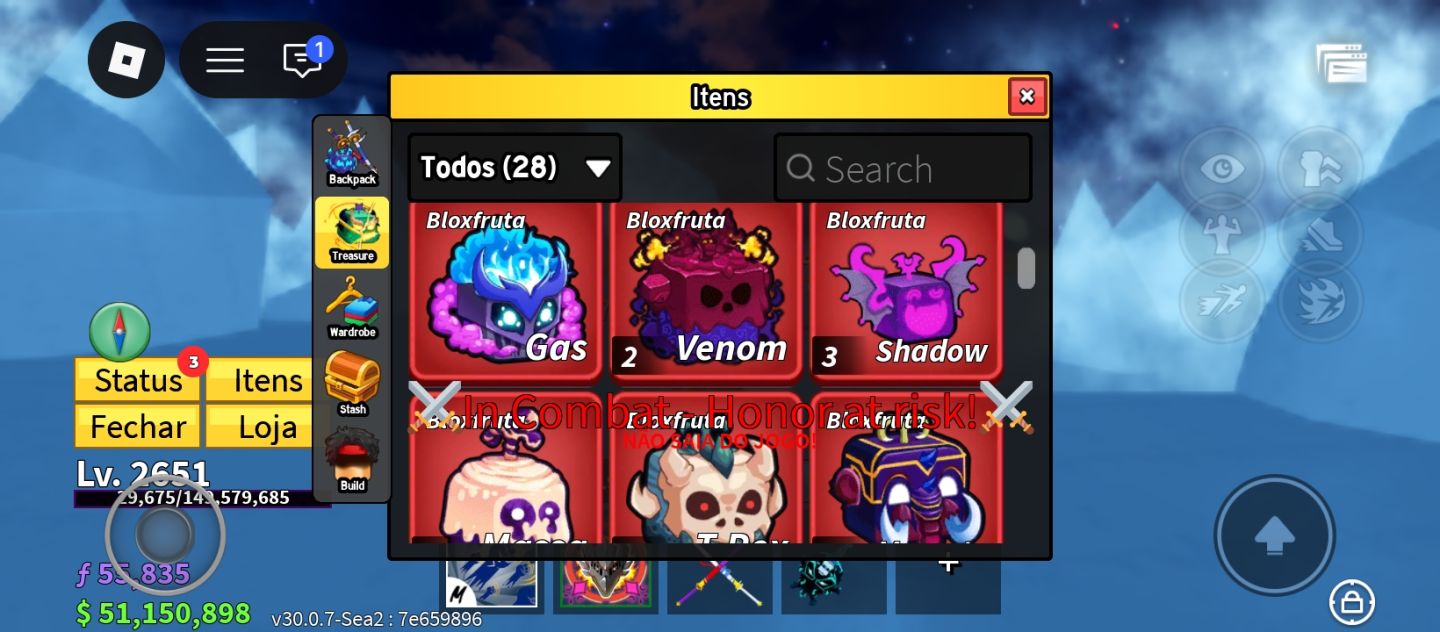 Conta de roblox - blox fruits