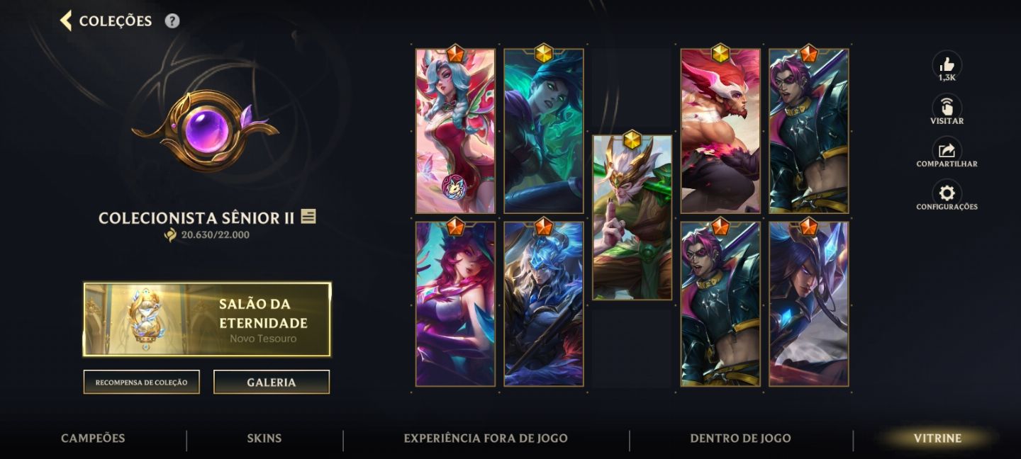 CONTA WILD RIFT MESTRE COM 4 SKINS PRESTIGIO!!!