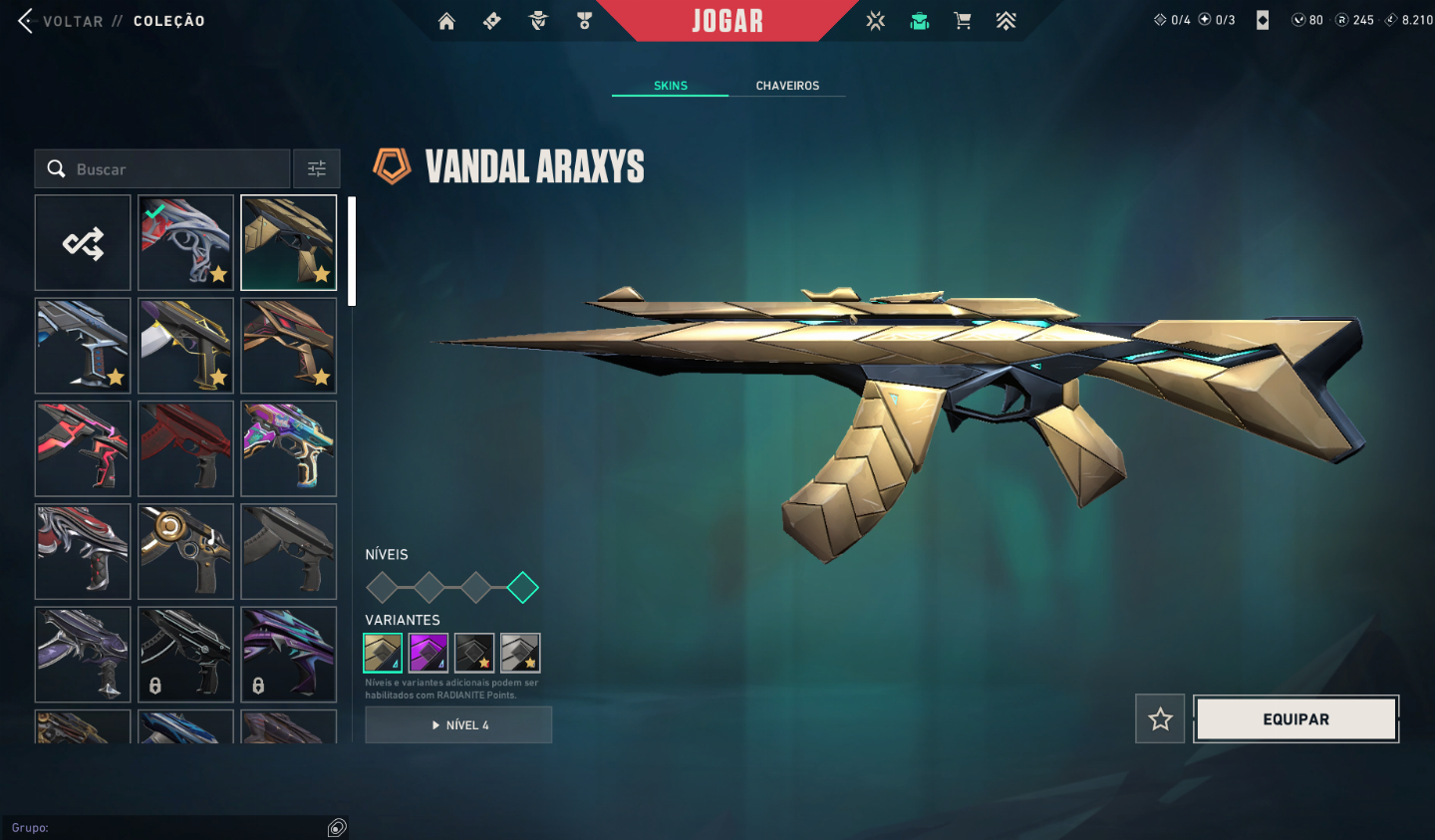 CONTA VALORANT COM KURONAMI, BUTTERFLY E KARAMBIT