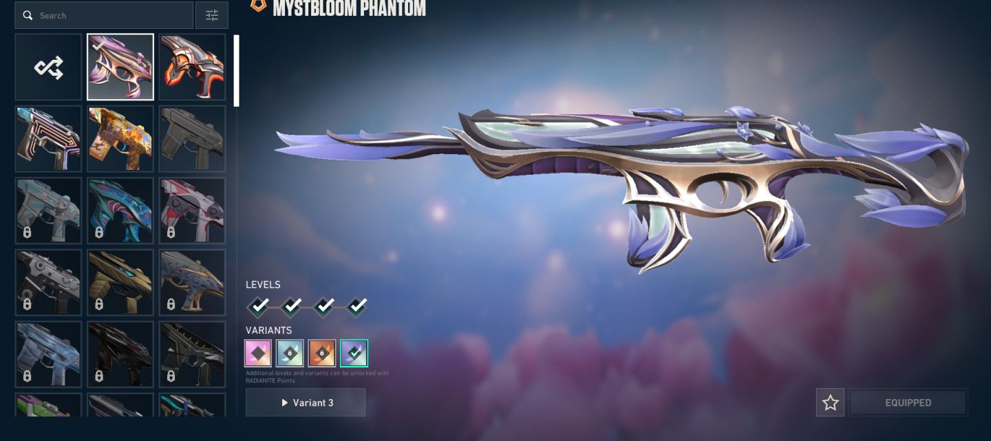 CONTA VALORANT VARIAS SKINS ELO PEAK PLATINA