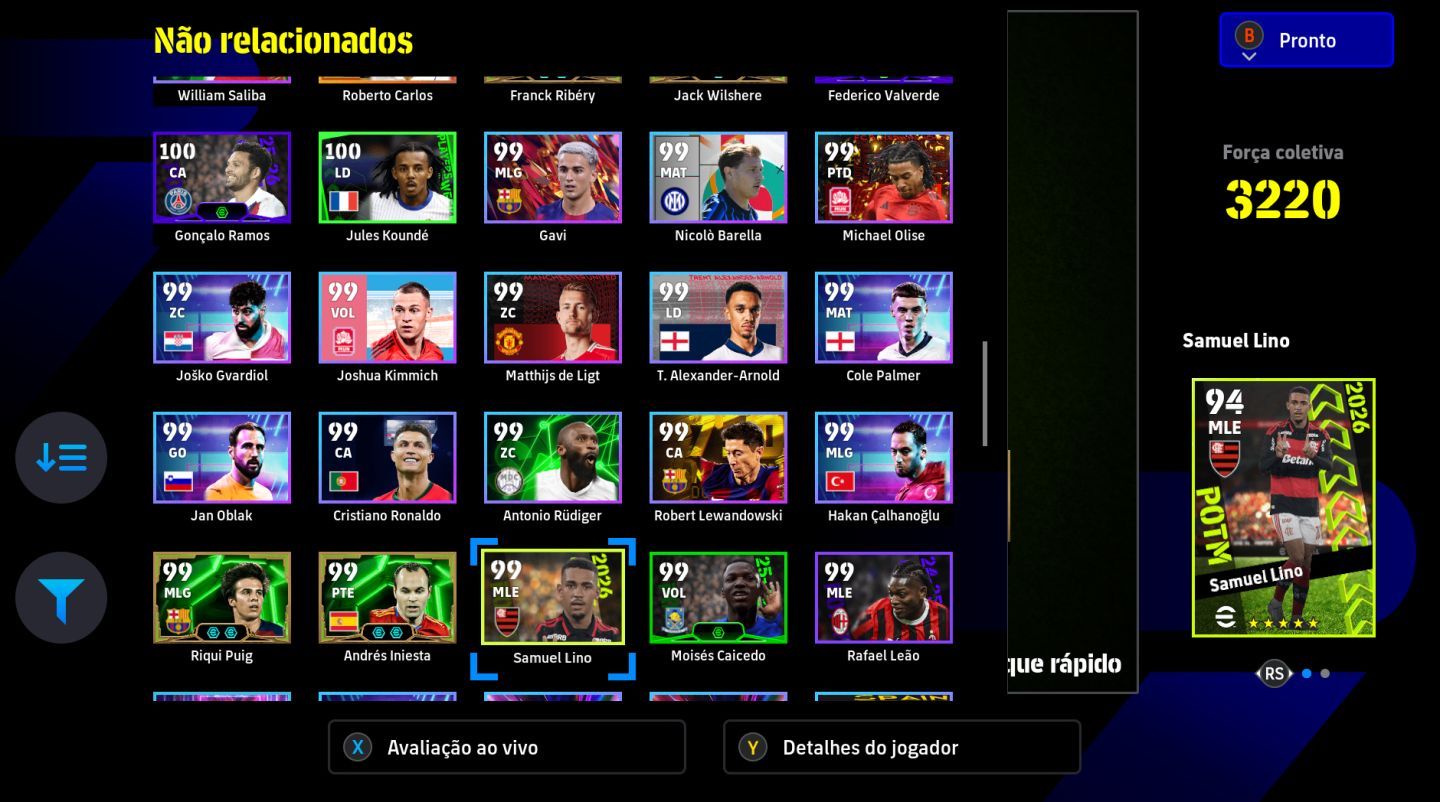 CONTA EFOOTBALL STEAM 3220+ 46 EPICOS 23 SHOWTIMES