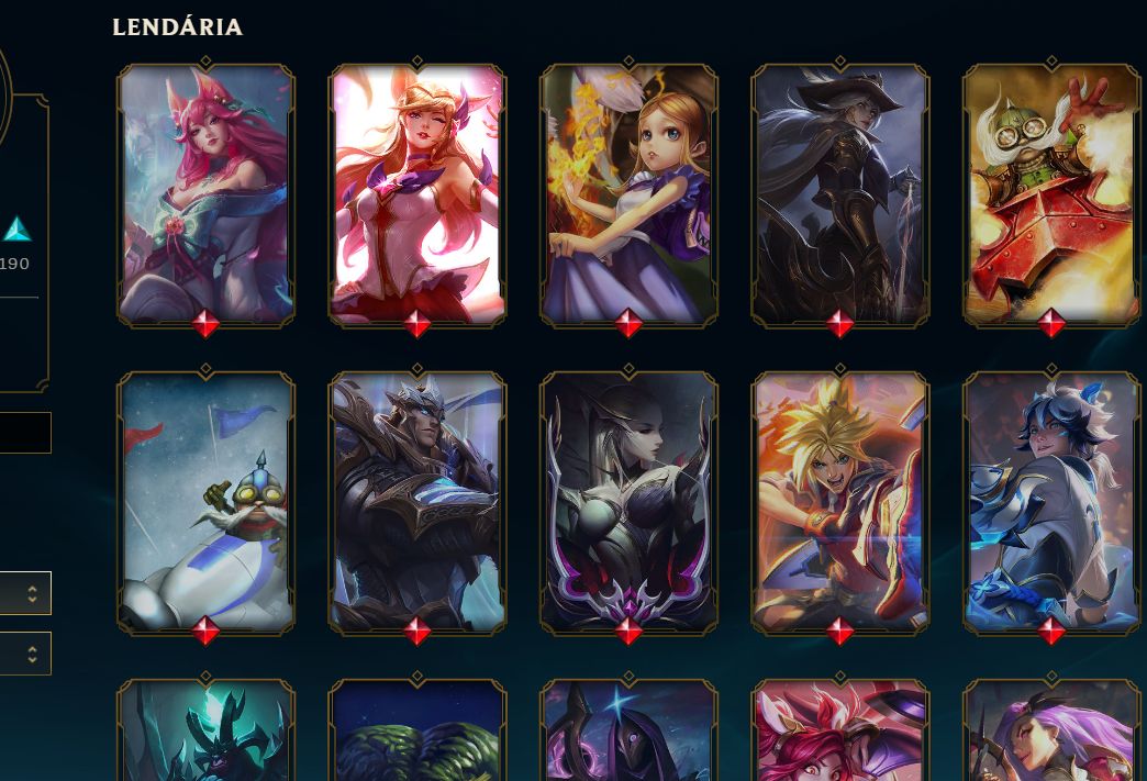 [ VENDA DE CONTA de LOL ] com mais de 300 skins !!!