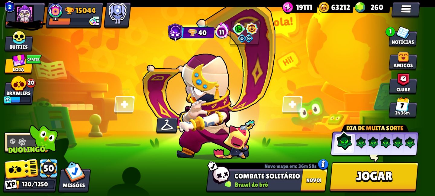CONTA BRAWL STARS BARATA | BARATA| MUITOS RECURSOS | 272 SKINS | 40 HIPERCARGAS