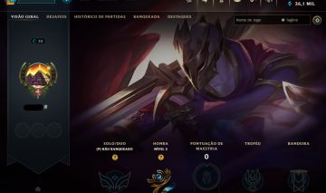 CONTA COM ESPOLIO DE SKINS ABSURDO, 36K EA AZUIS, MMR ALTO