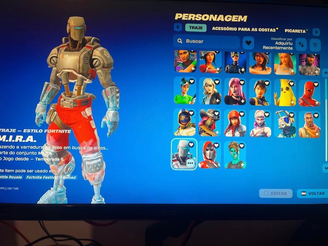 Venda de conta de fortnite