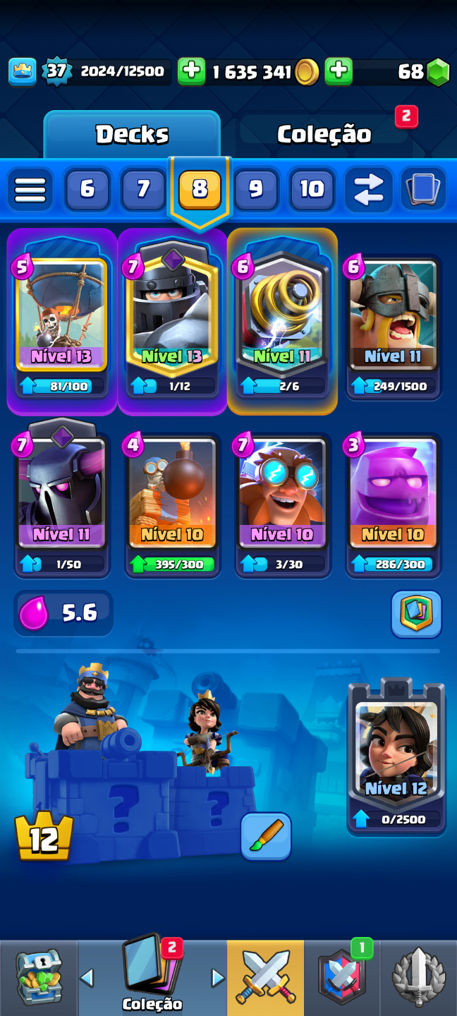 CONTA DE CLASH ROYALE MUITO BOA