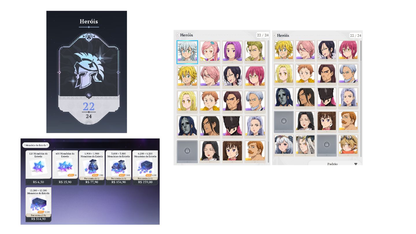 CONTA 7DS ORIGIN 22/24 PERSONAGENS