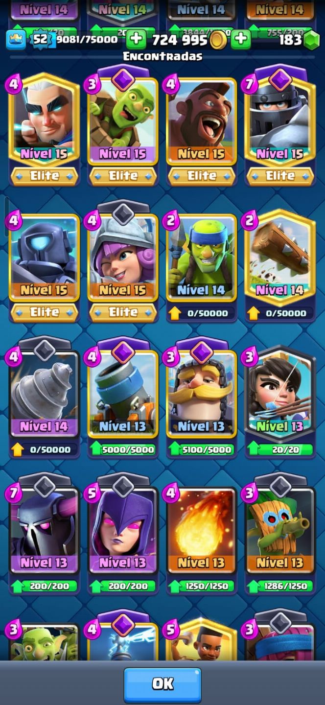 CONTA CLASH ROLAYE +6 ANOS - 11360 TROFEUS - NIVEL 59