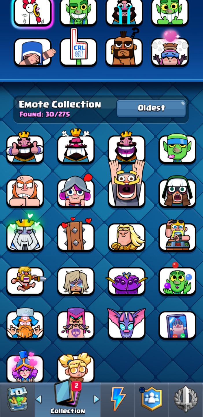 Conta Clash Royale com muitos curingas