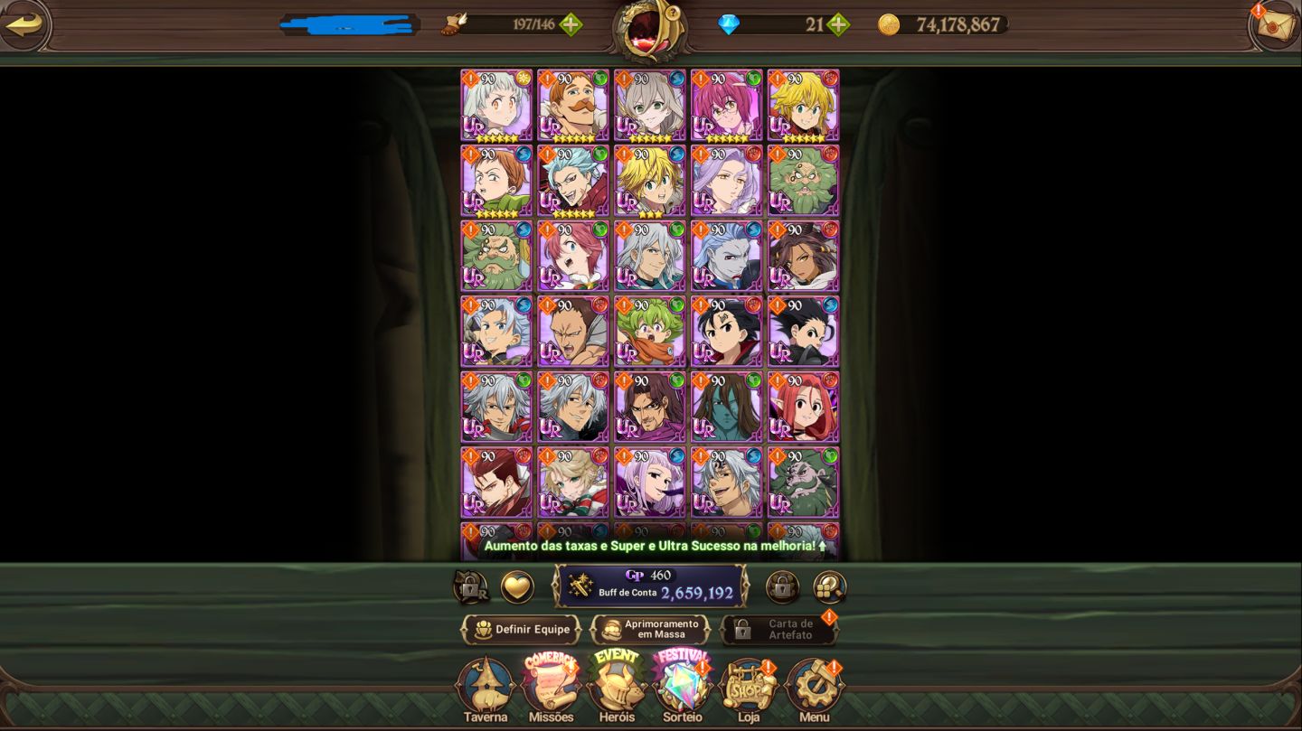 CONTA 7DS GRAND CROSS - COLAB GACHIAKUTA COMPLETA