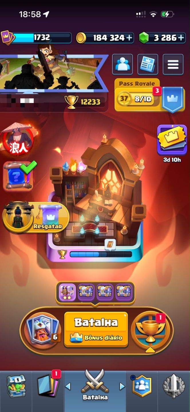 CONTA CLASH ROYALE 12k TROFÉUS
