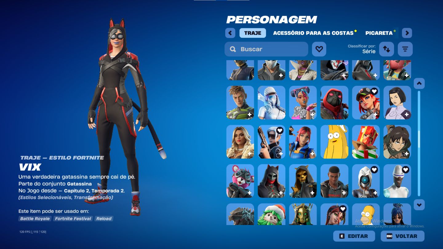 CONTA DE FORTNITE +200 SKINS
