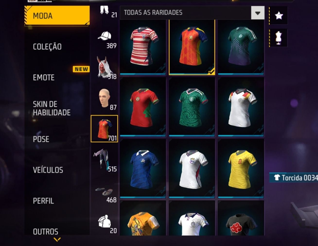 Conta free fire prime 7