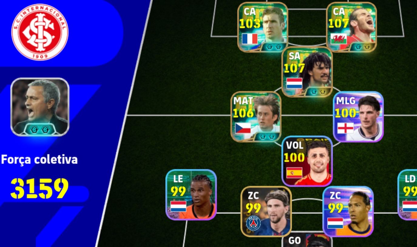 Conta Efootball com Gullit, Bale e Rosicky