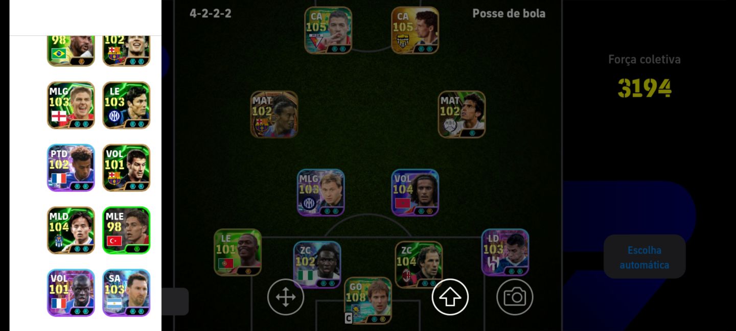 Conta de efootbol com Peter check 108
