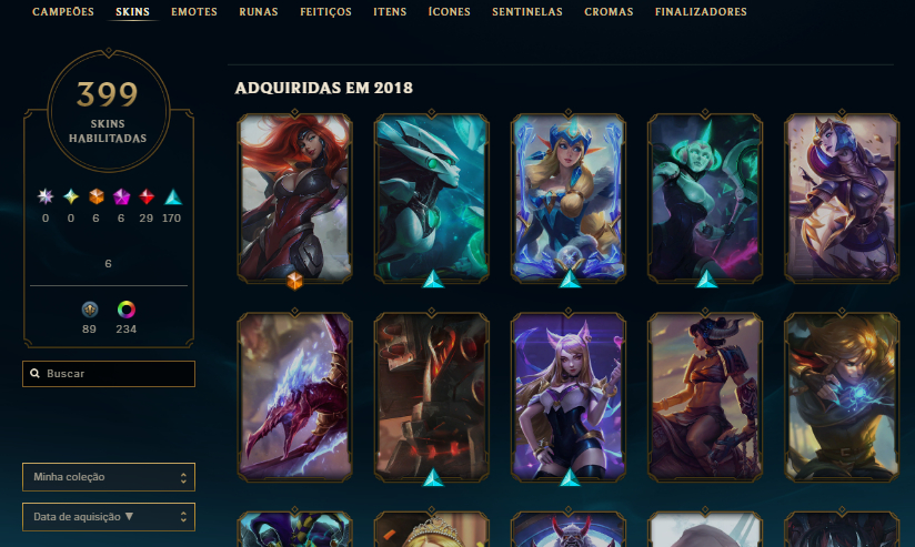 Conta Main Ahri, ekko Lvl 1202 Ex Mestre Season 2024
