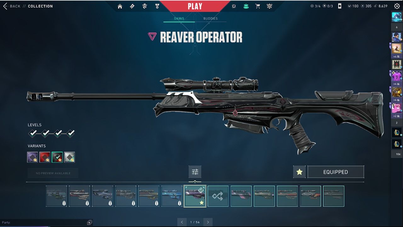 CONTA VALORANT - VARIAS SKINS - ELO PLATINA