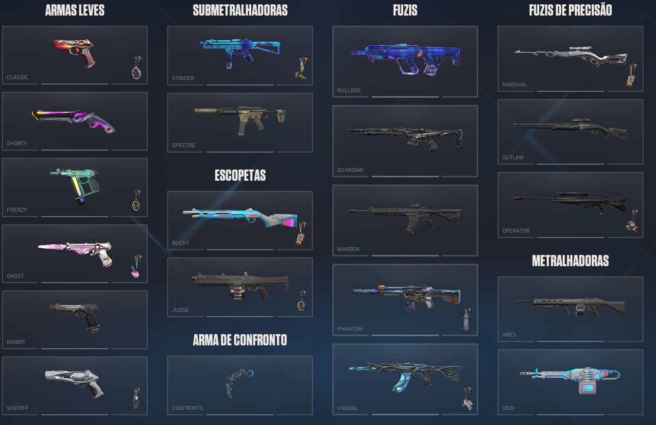 CONTA VALORANT + SKINS