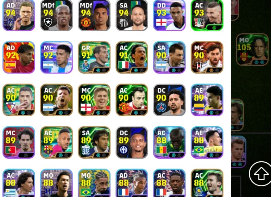 Conta efootball mobile 3200+