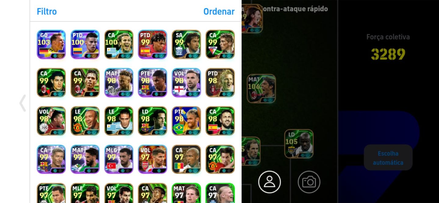 CONTA TOP/ENDGAME EFOOTBALL - FORÇA COLETIVA 3300+