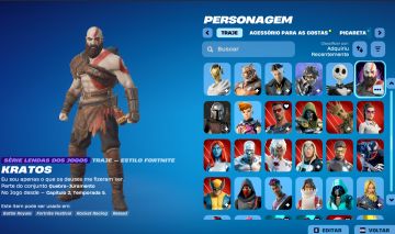 Conta Fortnite skins lendárias (Travis Scott, Kratos, Midas e outras)