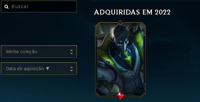 CONTA LEAGUE OF LEGENDS NÍVEL 30 SKIN Zed Galante