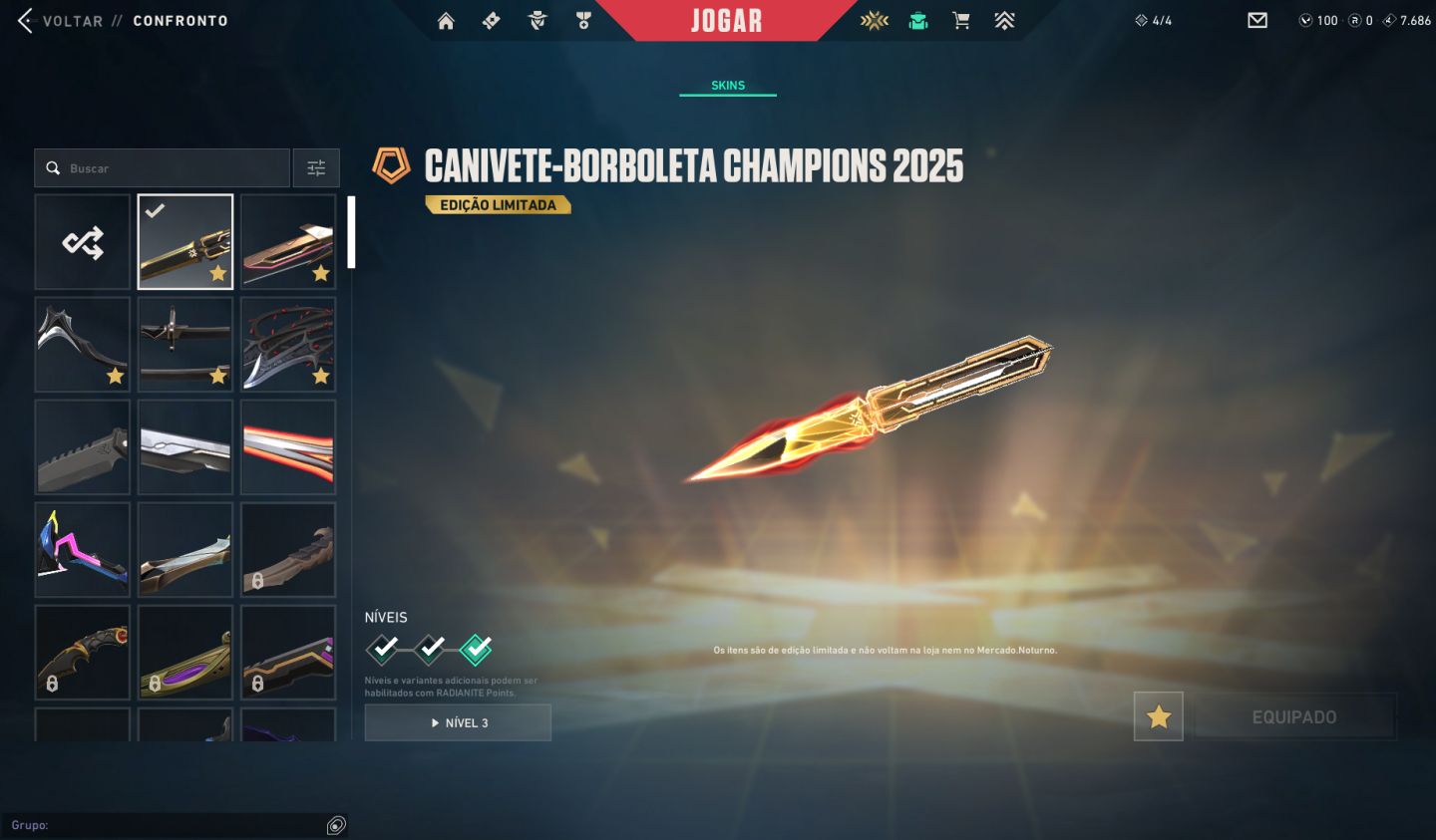 Conta com bundle do champions!