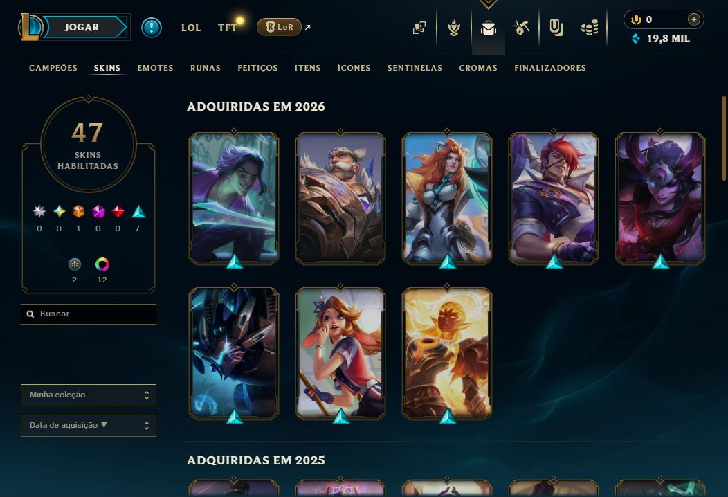 Conta League of Legends BR - Diamante IV | Ideal para Smurf
