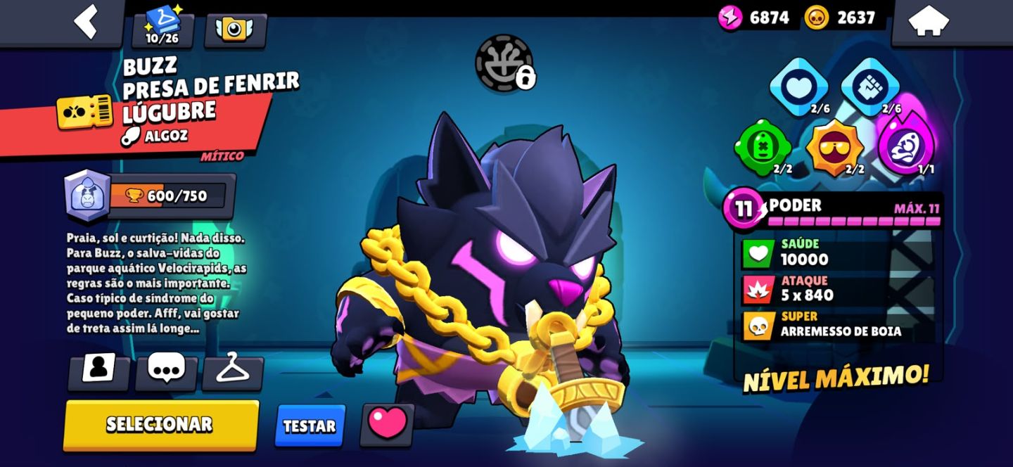 CONTA BRAWL STARS COM MUITAS SKINS E BRAWLERS UPADOS