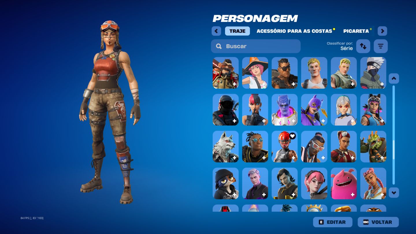 CONTA DE FORTNITE ANTIGA COM RENEGADE RAIDER