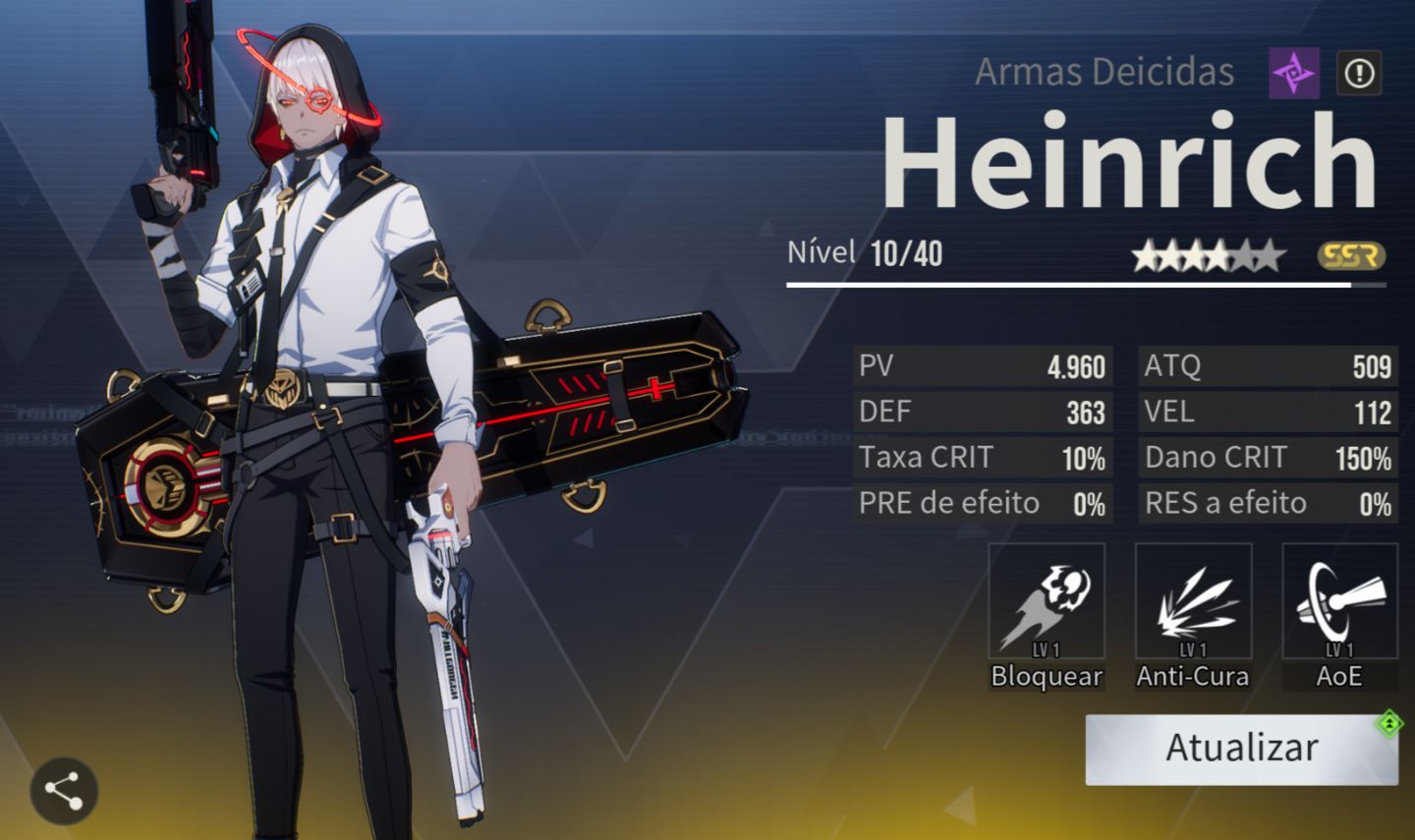 Etheria Restart - Conta level 5 com Heinrich SSR e Xiada SSR