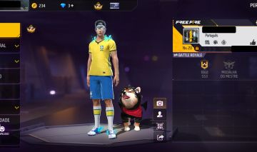 CONTA FREE FIRE VETERANO VISUAIS COLLAB CBF