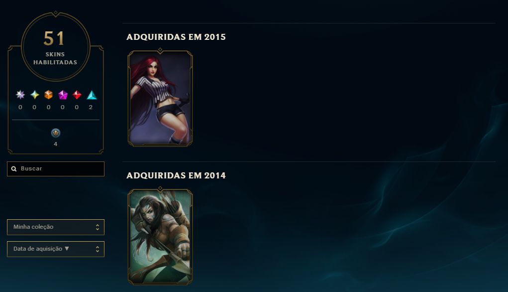 [Entrega Automática] Conta Lol Bronze, 51 Skins, Upada na Mão, Lvl 43, 60 Champs