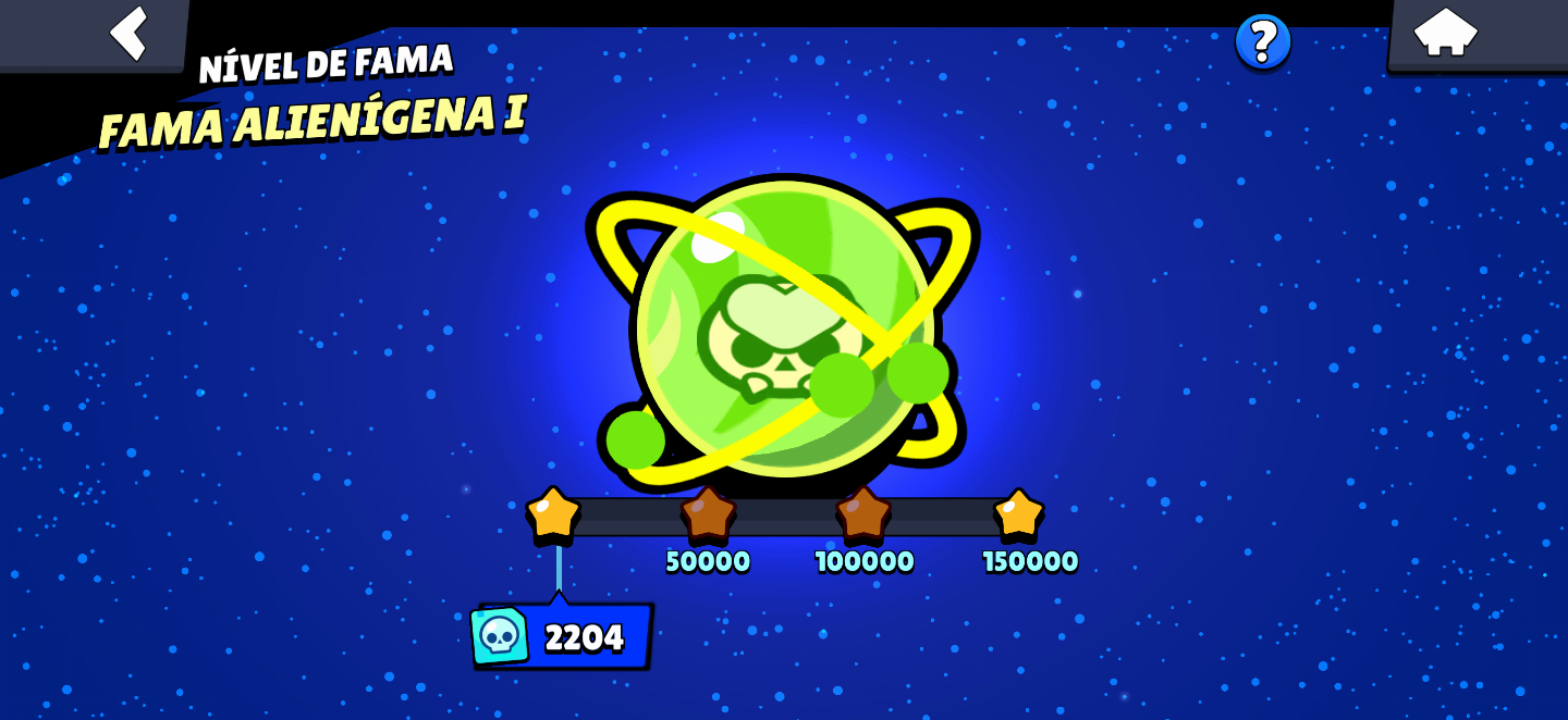 BRAWL STARS - MELHOR CONTA 100K FAMA ALIEN FULL ACESSO ALIENÍGENA PROMOÇÃO