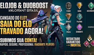 ELOJOB & DUOBOOST VALORANT | DO FERRO AO IMORTAL | RÁPIDO E 100% SEGURO