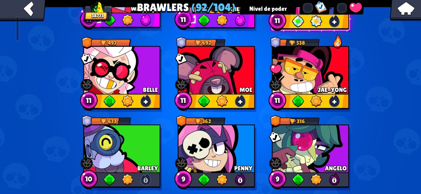 Conta da supercell gemada SKINS MUITO RARAS
