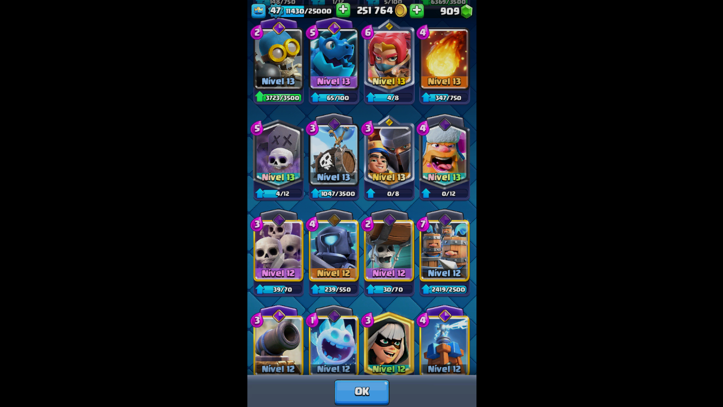 Conta de clash royale com 10k de trofeus muito boa e valor negociavel só vem!!!!
