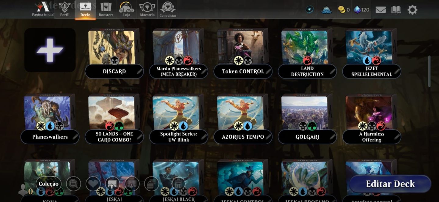 Conta Magic Arena Decks Competivos!!