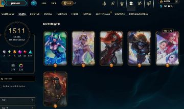 1511 SKINS! | CONTA DE LEAGUE OF LEGENDS+ VALORANT COM SKINS