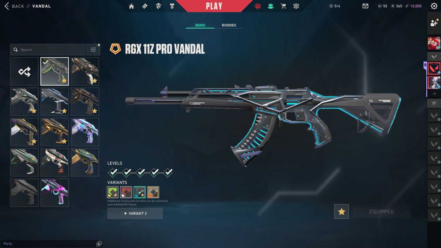 Conta valorant ex imortal com muita skin