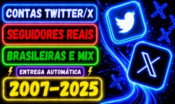 CONTA TWITTER / X AQUECIDA BRASIL E MIX - QUALIDADE ULTRA PREMIUM