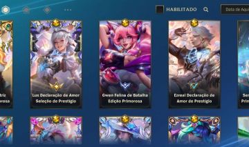 Continha de wild Rift com bastante skins colecionador 30 míticas Full dados