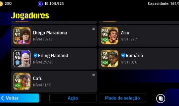 Efootball mobile conta antiga