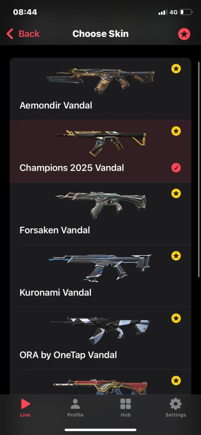 Conta valorant muitas skins de vandal + facas + champions 2025