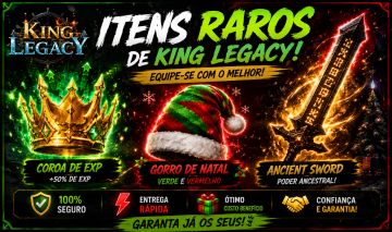 Itens limitados de king legacy que não irão voltar mais.